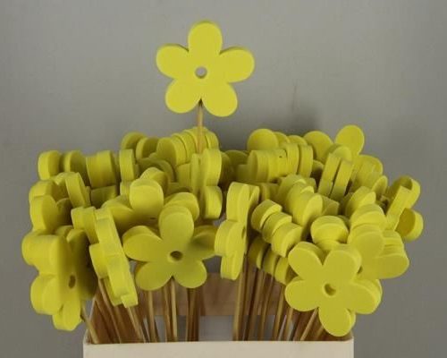 Stick flower foam yellow - Stick flower foam yellow