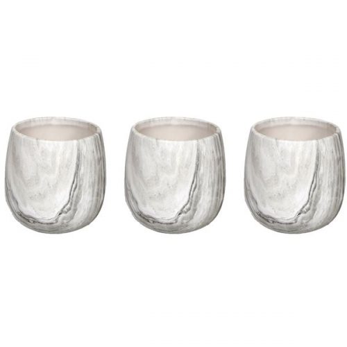 keramiek marble pot grijs 120gre