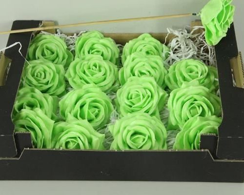 Wax Rose Mint Green - Decoratiemateriaal (h%)