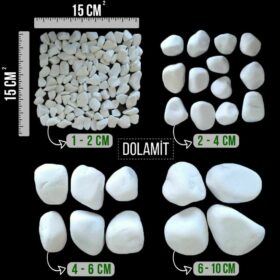 Dolomit Taşı Beyaz (6 - 10 Cm ) Limon Boy 20 Dolomit Taşı Beyaz (6 - 10 Cm ) Limon Boy 20